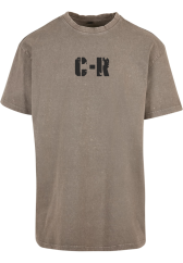 OVERSIZE WASHED DARK KHAKI TRIČKO