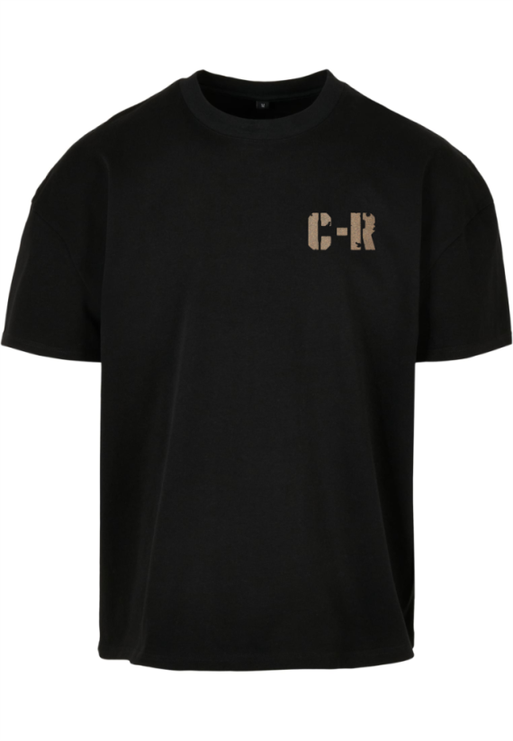 ČERNÉ HEAVY OVERSIZE TRIČKO - Velikost: XS