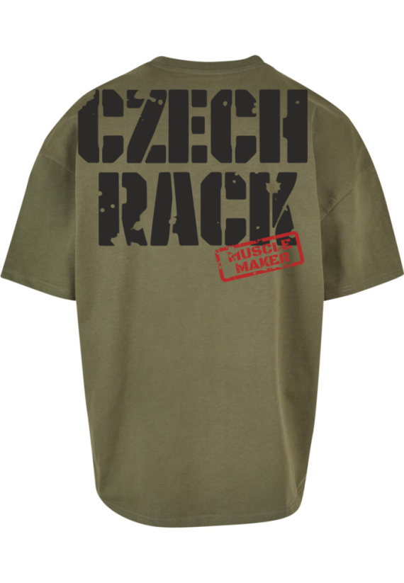 KHAKI HEAVY OVERSIZE TRIČKO - Velikost: M